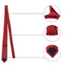 Allegra K Men's Self-Tied Solid Color Formal Casual Party Wedding Neckties - 3 of 4
