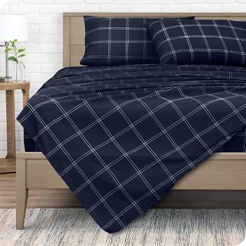 Printed Pattern Microfiber Sheet Set by Bare Home