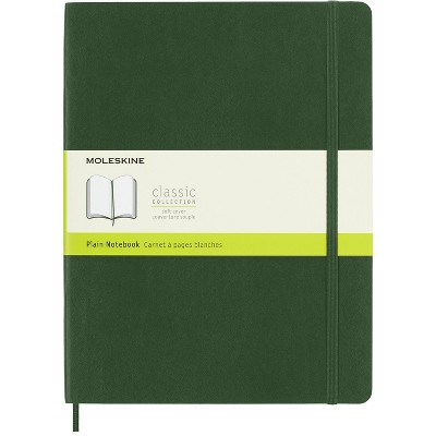 Moleskine Xl Ruled Plain Soft Notebook Myrtle Green : Target