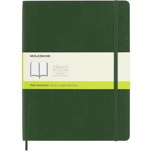 Moleskine Xl Ruled Plain Soft Notebook Myrtle Green : Target