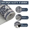 Washable Vintage Area Rug - Non-Slip Backing, Stain-Resistant Oriental Design, Low-Pile Farmhouse Accent Rug for Bedroom, Living Room - 3 of 4