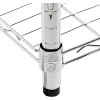 Honey-Can-Do 18" x 36" x 72" 5 Tier Organizing Shelf Chrome: Wire Shelving, Steel, 350 lb Capacity, Universal Storage - 4 of 4