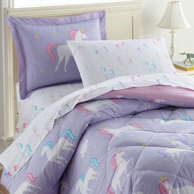 Wildkin Kids Unicorn 5 Pc Cotton Bed In A Bag - Twin : Target