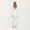 Anna-Kaci Lounge Women's 2-Piece Set Top with Built-In Chest Pads and Relaxed Fit Pants Pajama Set in Soft Textured Fabric - 4 of 4