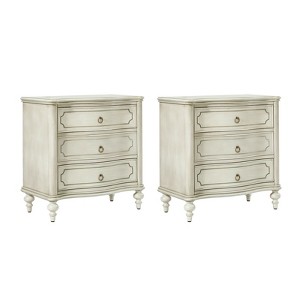 Linus 3-Drawer Nightstand,Set of 2| ARTFUL LIVING DESIGN - 1 of 4