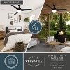VAXCEL Crescent 52-in. W Black 3-Blade Propeller Indoor or Outdoor Ceiling Fan with Light Kit and Remote - 4 of 4