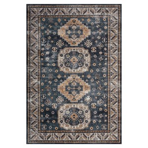 COZONY Non-Slip Washable Boho Floral Area Rug for Living Room Bedroom Kitchen - 1 of 4