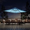 10FT Solar Cantilever Patio Umbrella – 360° Rotation, Windproof Base Included & UPF50+ UV Protection (Rectangular) - 3 of 4
