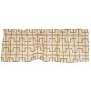 RLF Home 100% Cotton High Quality Torres Tailored Window Valance with 1.5" Rod Pocket 50" W X 12" L Cream - 3 of 4