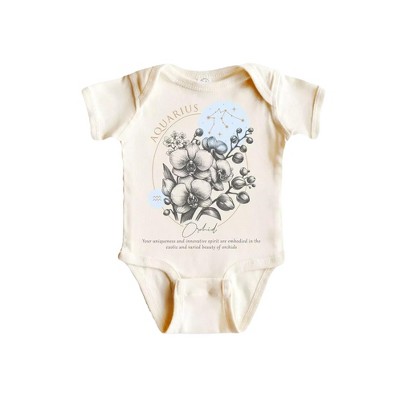 Aquarius Floral Celestial - Baby Boy Girl Clothes Infant Onesie® Funny Cute Newborn GS1