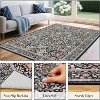 Acekool Boho Floral Area Rug Washable Non-Slip Foldable Soft Low Pile for Living Room Bedroom Kitchen - 2 of 4