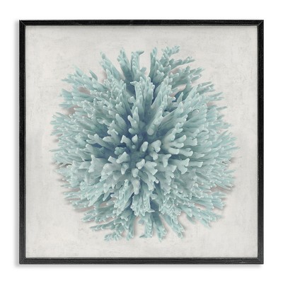 Stupell Industries Coral Ball Blue Sea Beach Design, 17" x 17"