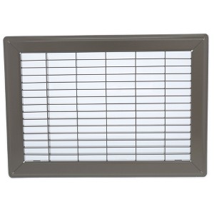 Hart & Cooley 6" x 12" Heavy Duty Steel Floor Grille, HVAC Vent Cover, Brown - 1 of 4