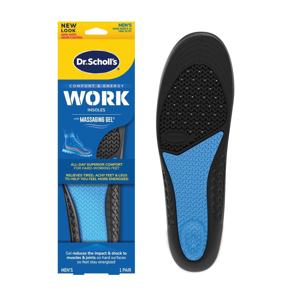 UPC 888853590622 product image for Dr. Scholl's with Massaging Gel Men's Work All-Day Superior Comfort Insoles - 1  | upcitemdb.com