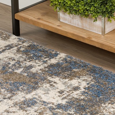 Moonbeam 3'3" x 5'1" Reversible Shag Rug in Synthetic Fiber
