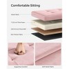 SONGMICS Storage Ottoman Bench Folding Storage Footrest 2 Extra Storage Boxes Hold up to 660 lb - 3 of 4