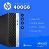 Refurbished HP ProDesk 400G6 Desktop Computer-Intel i5-16GB RAM-250GB NVMe+500GB SSD-Keyboard&Mouse-Spkr-Webcam-Win 11 Pro-Manufacturer Refurbished - 3 of 4