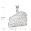 Black Bow Jewelry 10k White Gold New Hampshire Wildcats NCAA Large Pendant - 2 of 3