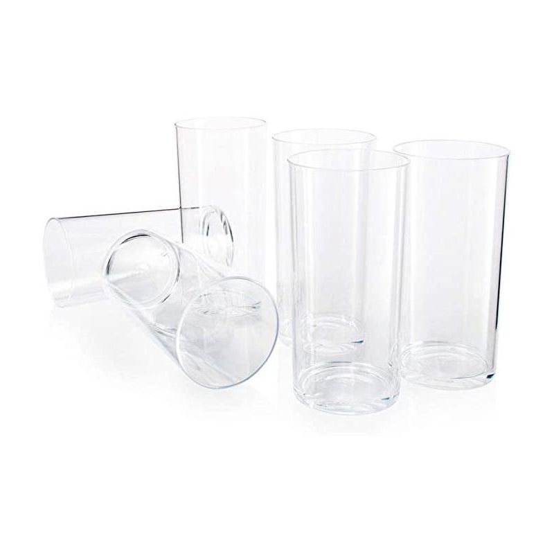 Acrylic Tumblers 20oz - Set of 6 Acrylic Drinking Glasses – Acrylic Wine Glasses -  Best Acrylic Glassware for Any Type of Beverages - HomeItUsa, 2 of 5