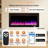 Karl Home 1500-Watt 36-inch Electric Fireplace Insert / Wall-Mounted Electric Fireplace with WIFI Function - 3 of 4