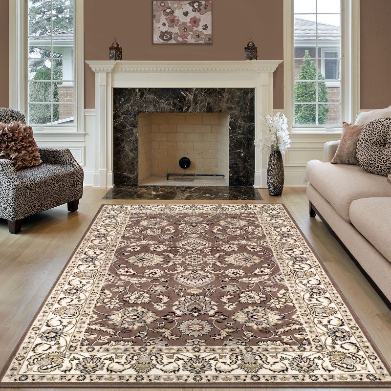 Traditional Floral Scroll Indoor Area Rug or Runner by Blue Nile Mills, 2 of 10
