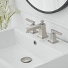 BWE 8 in. Widespread Double Handle Three Holes Bathroom Faucet Water-Saving With Drain Kit - 2 of 4