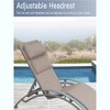 70.08 "Outdoor lounge chairs (set of 2) with adjustable backrest - 3 of 4