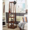 Lycvki Coat Rack with 3-Tier Storage Shelves - 3 of 4