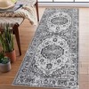 Vintage Distressed Boho Rug Living Room Rug Washable Rug Oriental Floral Medallion Carpet - 3 of 4