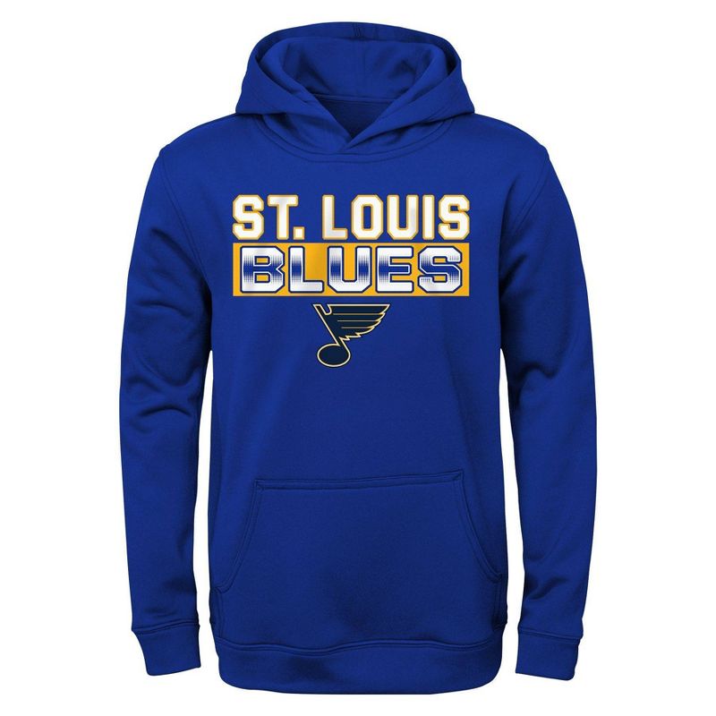 NHL St. Louis Blues Boys&#39; Poly Fleece Hooded Sweatshirt, 1 of 2