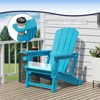 VisioGear Patio Adirondack Chair with Cup Holder - 3 of 4