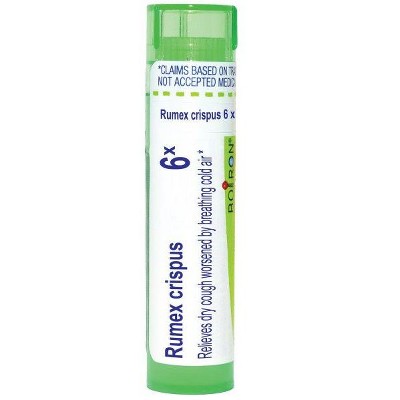 Rumex Crispus 6X by Boiron Homeopathic Single Medicine For Cough, Cold & Flu  -  80 Pellet
