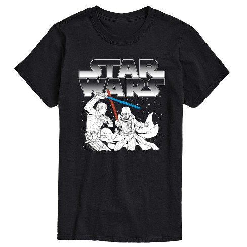 Men's - Star Wars - Luke Vs Vader Short Sleeve Graphic T-Shirt - image 1 of 4