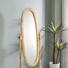 Kumasinova 59.25" Oval Standing Mirror Full Length,Floor Mirror with Adjustable Stand,Full Length Mirror for Bedroom&Living Room,White - 3 of 4