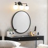 POWLIG Dimmable Vanity Light – Modern Bathroom Fixture with 5.9" Opal Glass Globes - 3 of 4