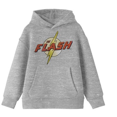 Flash Vintage Comics Logo Boy's Athletic Heather Sweatshirt : Target