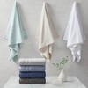 6pc Plume Cotton Feather Touch Antimicrobial Towel Set Navy - Beautyrest - image 4 of 4