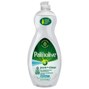 Palmolive Ultra Pure + Clear Liquid Dish Soap Detergent - Fragrance Free - 32.5 fl oz