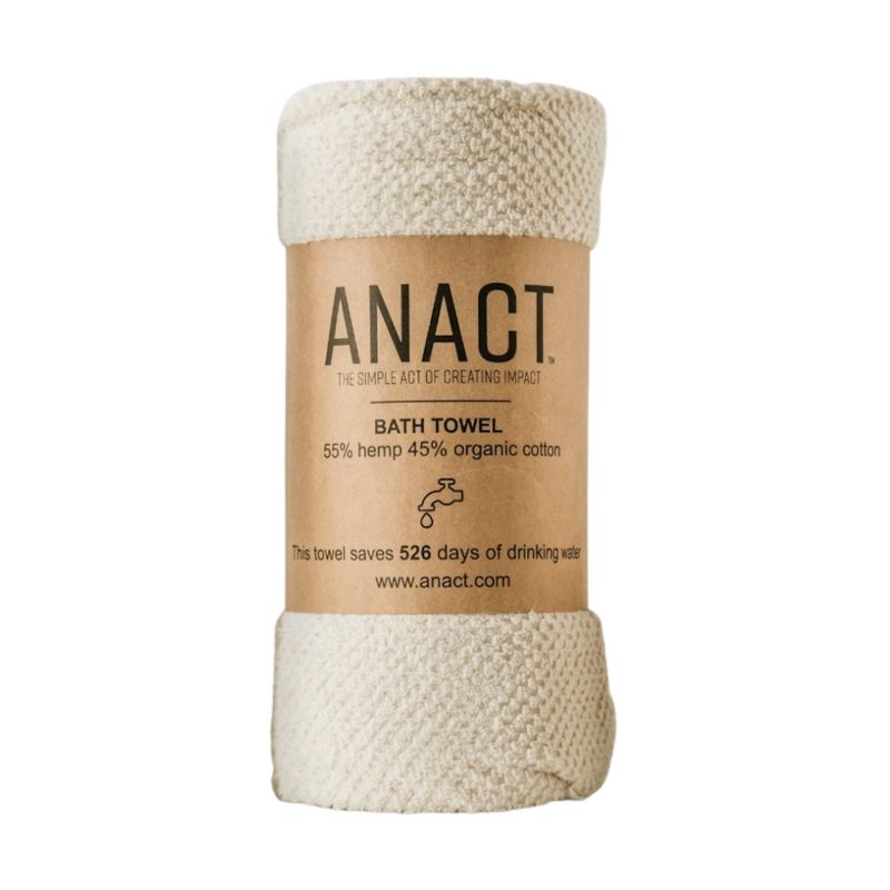 Anact Hemp and Organic Cotton Fast Drying Bath Towel, 1 of 6