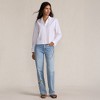Lands' End Women's Petite Soft Denim Mid Rise Relaxed Straight Leg Jeans - 4 of 4