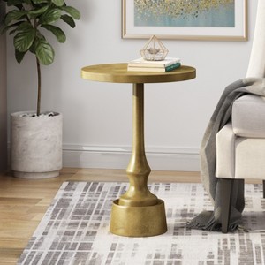 Christopher Knight Home Marcella Modern Handmade Aluminum Accent Table - 1 of 4