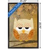 Trends International Artistic Antique Owl Framed Wall Poster Prints - 3 of 4
