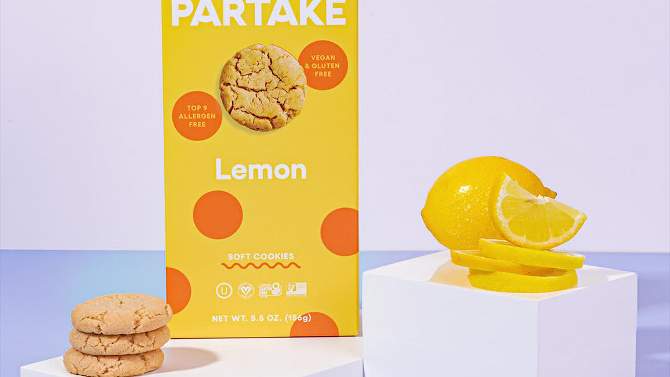 Partake Gluten Free Vegan Soft Baked Lemon Cookies - 5.5oz, 2 of 10, play video