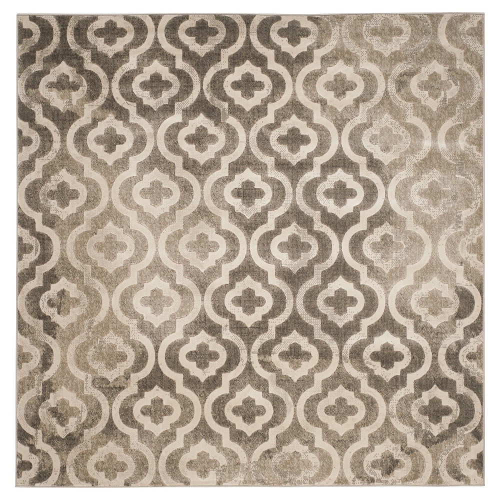 Milo Area Rug - Gray / Ivory ( 6' 7in X 6' 7in Square ) - Safavieh