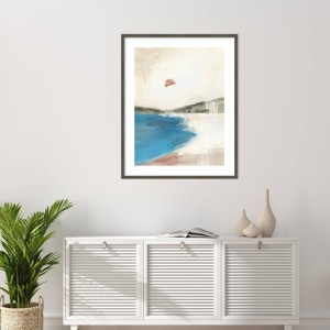 Amanti Art Abstract Lagoon by Little Dean Wood Framed Wall Art Print - 1 of 4