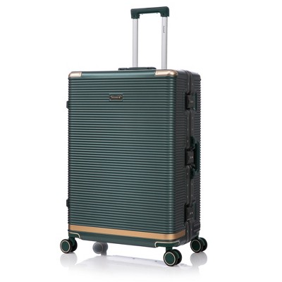 Vynxaria 3-Piece Luggage Set: 20/24/28 Inch PC+Aluminum Frame, Stylish Design with Password Lock for All Travel Needs