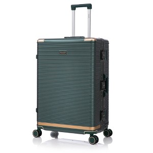Vynxaria 3-Piece Luggage Set: 20/24/28 Inch PC+Aluminum Frame, Stylish Design with Password Lock for All Travel Needs - 1 of 4
