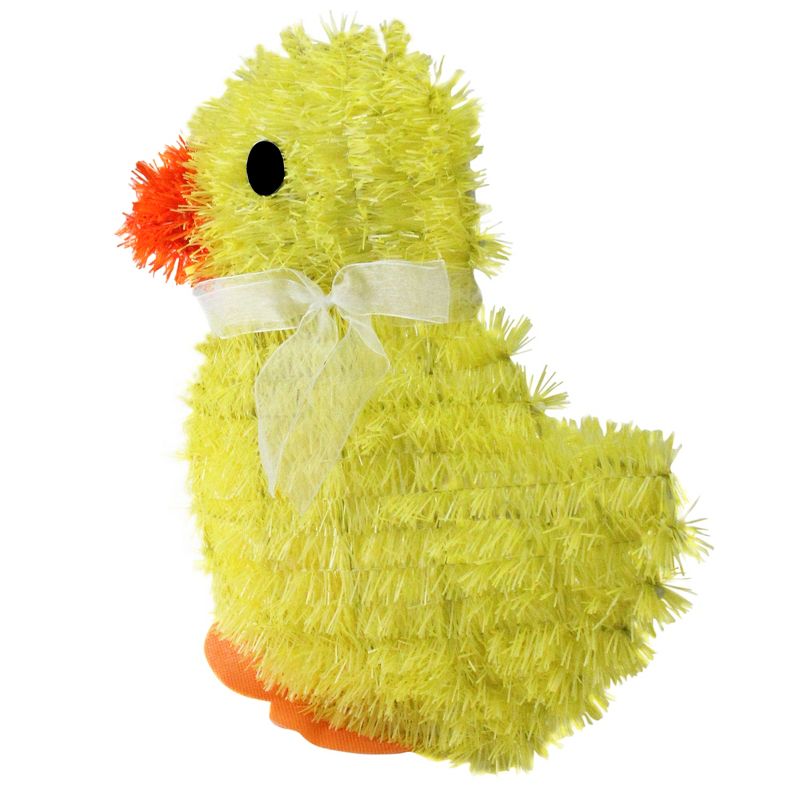 Northlight 11.5" Tinsel Easter Chick Spring Window Decoration - Yellow, 3 of 4