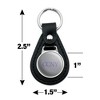 City College of New York Secondary Logo Black Leather Keychain - 2 of 4