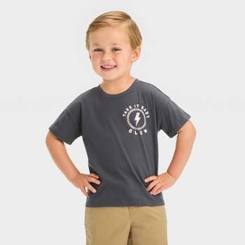 Grayson Mini Toddler Boys' Jersey Knit Take It Easy T-Shirt - Black